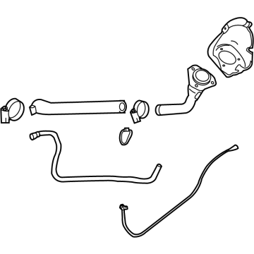 2007 GMC Sierra Fuel Filler Hose - 22951211