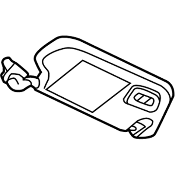84445346 GM Sunshade Assembly *Black Illustration 1 of 1