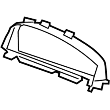 92261756 GM Plate, Instrument Panel Cluster Trim Illustration 1 of 1