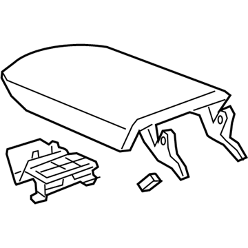 GM 84877149 Armrest Assembly, F/Flr Cnsl *Black