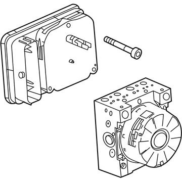 thumbnail image 2 of 2008 Chevy Equinox ABS Anti-Lock Brake Pump Module Assembly – 3.6L, AWD, Genuine OEM 2 of 5