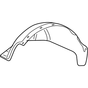GM 15186612 Shield,Front Wheelhouse Panel Splash