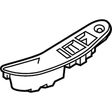 GM 23388957 Plate Assembly, Front Side Door Armrest Switch Mount *Black