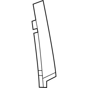 84962266 GM Front Door Window Frame Rear Applique Assembly Illustration 1 of 1