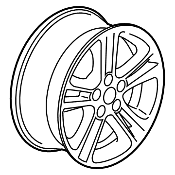 GM 13383410 Wheel Rim 16 X 7.0, J, Aluminum, Design 1