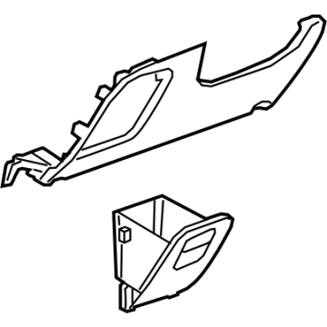 GM 42496122 Bolster Assembly, Instrument Panel Knee *Black