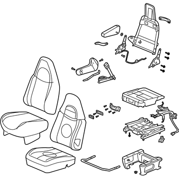 GM 15114137 Seat Assembly - Driver *Pewter I