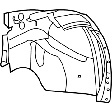 Saturn Fender Splash Shield - 25849007