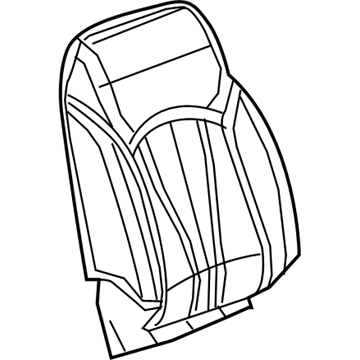 GM 84047424 Cover Assembly, Front Seat Back *Neutral