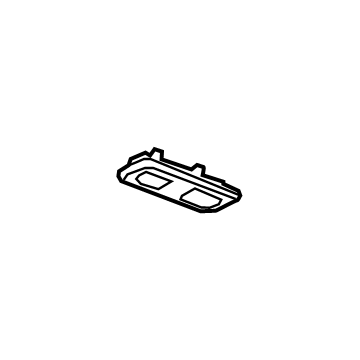 GM 86801221 LAMP ASM-R/SEAT POSN CTR RDG & CTSY *DARK ASH GRE