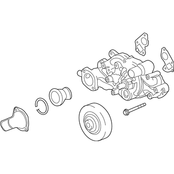 12622036 GM Water Pump Assembly Illustration 1 of 1