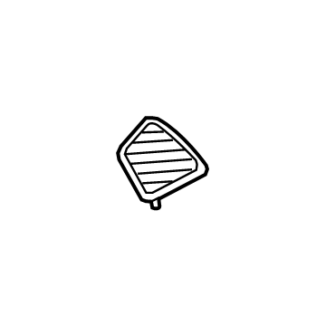 GM 84453306 Grille Assembly, Rdo Frt Spkr *Black