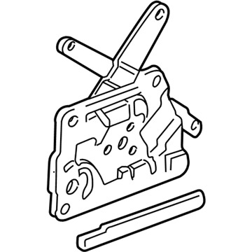 15092749 GM Regulator Assembly, Rear Side Door Window *Marked Print Illustration 1 of 1