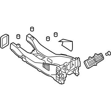 2014 Chevrolet SS Center Console Base - 92272728