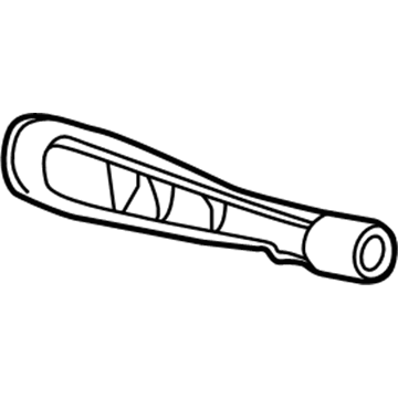 19124540 GM Cover,Driver Seat Belt Tensioner Rear Trim (Buckle Side) *Ebony Illustration 1 of 1