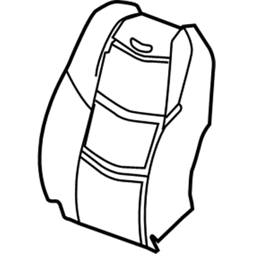 GM 84549878 Cover Assembly, F/Seat Bk *Black