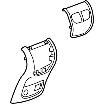 GM 26694954 Panel Assembly, Front Floor Console Rear Trim *Very Dark At
