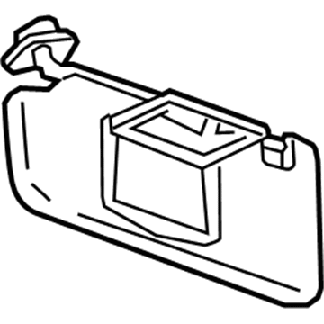 GM 42677806 Sunshade Assembly, . *Light Ash Grr