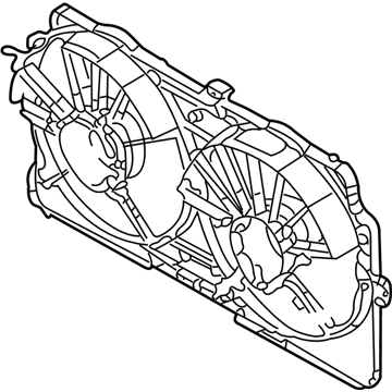 2002 Pontiac Grand Prix Fan Shroud - 12367288