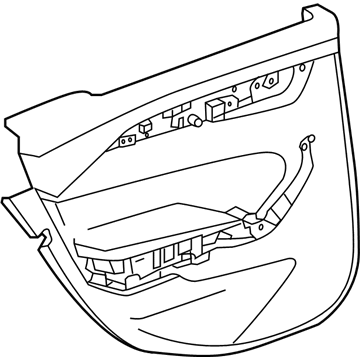 GM 84297321 Trim Assembly, Rear Side Door *Black