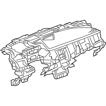 26249702 GM Carrier Assembly, I/P *Jet Black Illustration 1 of 1