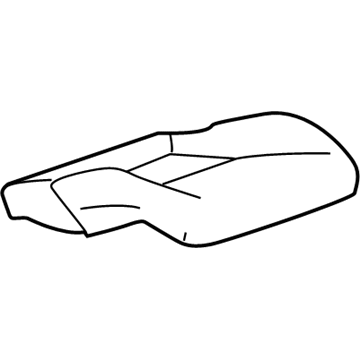 23128319 GM Passenger Seat Cushion Cover Assembly Black Illustration 1 of 1