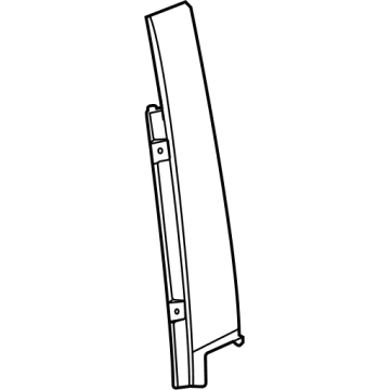 42762886 - Genuine GM Front Door Window Reveal Applique