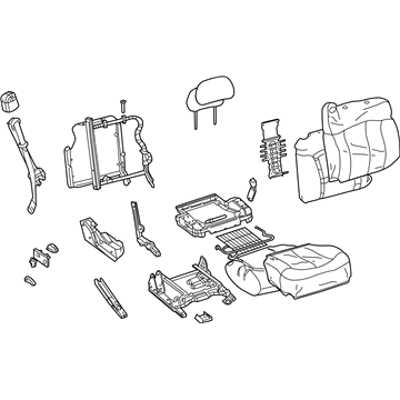 GM 88977552 Seat Asm - Pass (W/ Belt) *Neutral