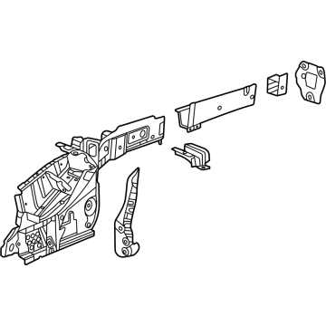60007827 GM RAIL ASM-U/B RR SI Illustration 1 of 1