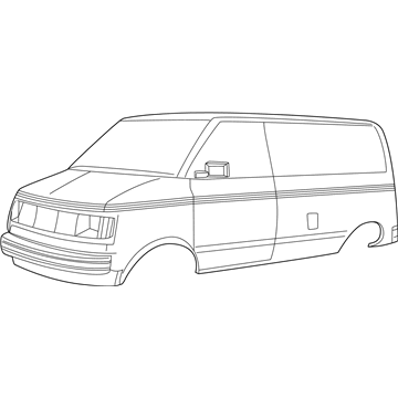GM 15675184 Stripe - Hood Front