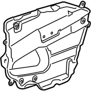 23469150 GM Front Side Door Water Deflector Assembl Illustration 1 of 1