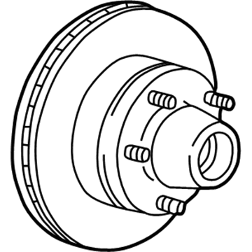 6274216 GM Front Brake Rotor Illustration 1 of 1