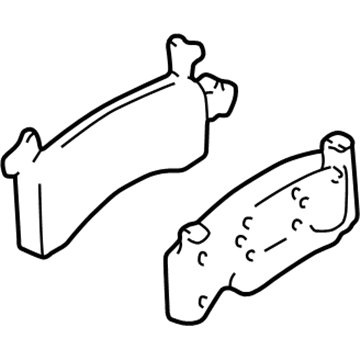 18028662 GM Front Disc Brake Pad Kit Illustration 1 of 1