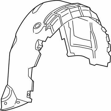 23327812 GM Rear Wheelhouse Liner Assembly Illustration 1 of 1
