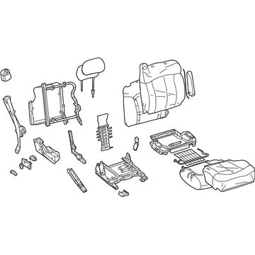 GM 89045860 Seat Asm,Pass (W/ Belt) *Pewter