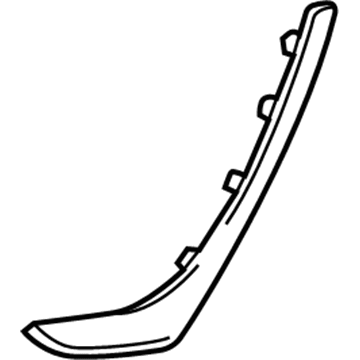 GM 22984679 Cover Assembly, Front Side Door Pull Handle *Bubinga