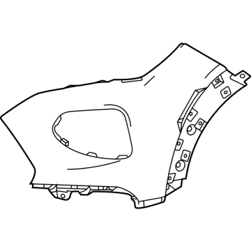 GM 42772012 Fascia Pkg, Front Bpr *Serv Primer