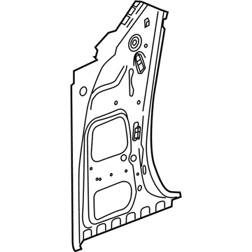 23195750 GM Body Hinge Pillar Inner Panel Assembly Illustration 1 of 1