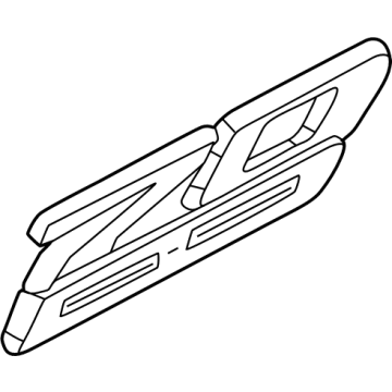 GM 85113506 PLATE ASM-FRT S/D MKTG PKG NA *CARBON FLASHT