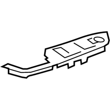 GM 20840706 Plate Assembly, Front Side Door Accessory Switch Mount *Black