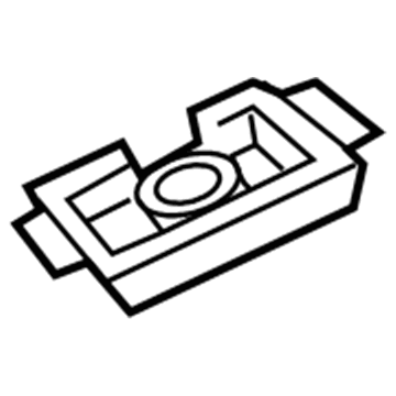 96071026 GM Retainer Assembly, Roof Panel Joint Finish Molding Illustration 1 of 1