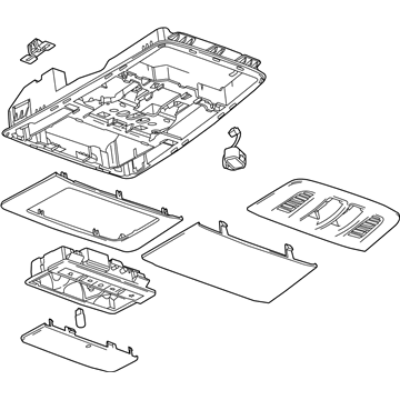 GM 23112142 Console Assembly, Roof *Titanium