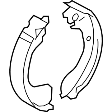 2016 Chevrolet City Express Brake Shoe - 19317047