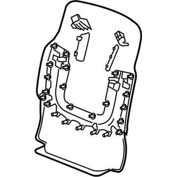 GM 23365187 Panel Assembly, Front Seat Back Finish *Dune
