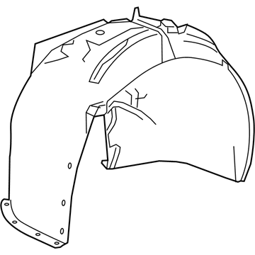 Cadillac Fender Splash Shield - 84308816