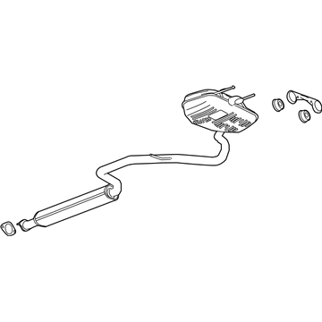 2014 Chevrolet Impala Muffler - 23289831