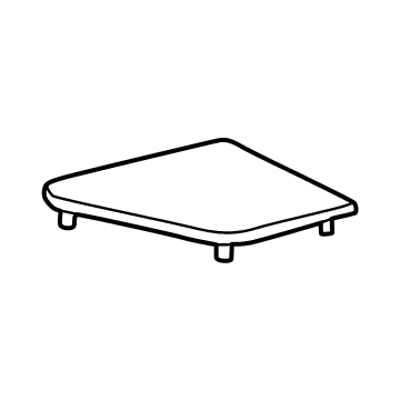 84854627 GM GRILLE ASM-RDO FRT SPKR *JET BLACK Illustration 1 of 1