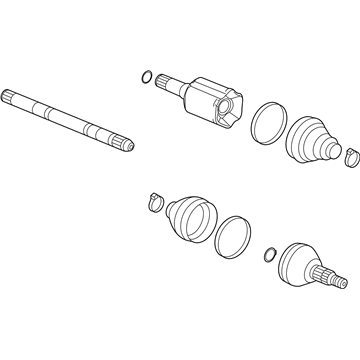 GM 84283521 Front Driver Side Half, Shaft Assembly