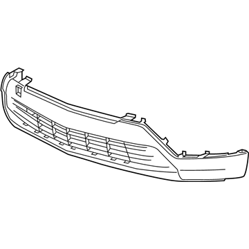 Front Bumper Cover For 2019-2023 Cadillac XT4 - Primed Black Plastic With Holes