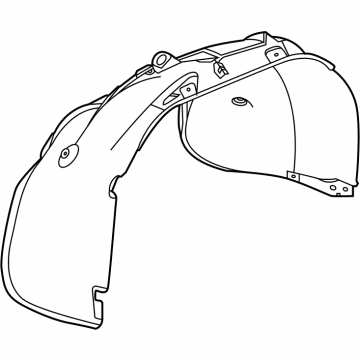 2024 Chevrolet Silverado Fender Splash Shield - 85653507